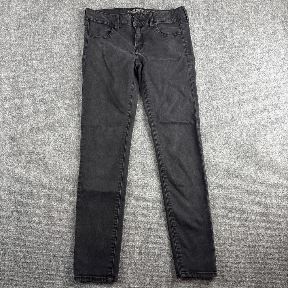 American Eagle Jegging Super Skinny Jeans Women's Size 10 Regular Faded Black